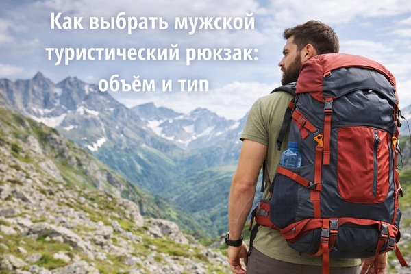 Как выбрать мужской туристический рюкзак: объём и тип