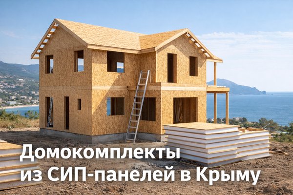 Домокомплекты из СИП-панелей в Крыму: особенности выбора и строительства